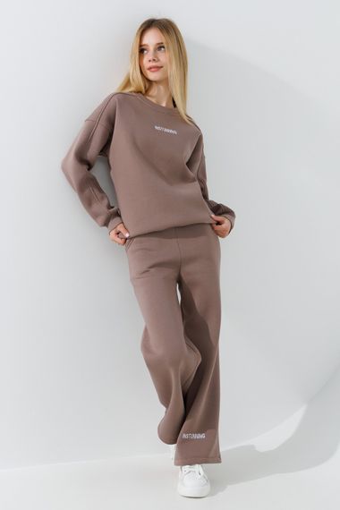 Костюм світшот+штани для дівчинки Benini 241180 128 см Кавовий shop (2000990795113) | Зображення 1