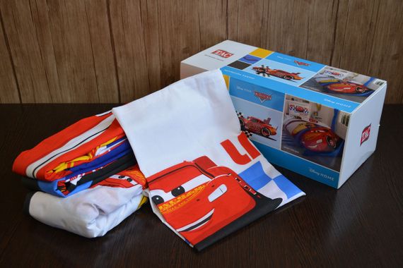 Постельное белье TAC Disney 160×220 см Cars Race | Зображення 1