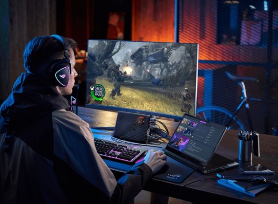Ноутбук ASUS ROG Flow X13 GV301RE-LJ143 13.4FHD+ Touch IPS/AMD R9-6900HS/16/512F/NVD3050Ti-4/noOS (90NR0A21-M00BY0) | Зображення 4