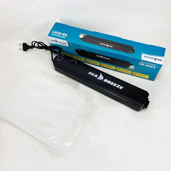 Вакууматор від мережі SeaBreeze SB-0501, Вакуумний пакувальник їжі, Пакувальник для кухні PK-38 | Зображення 2