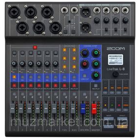 Цифровий мікшерний пульт Zoom LiveTrak L-8