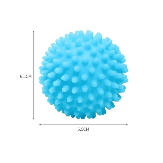 Мячики для стирки многоразовые. Шарики для стирки белья 2шт белые со специальными шипами для мягкого трения | Зображення 1
