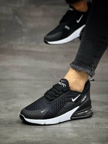 Літні кросівки Nike Air Max колір чорний/білий