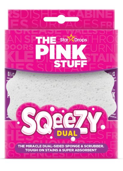 Двостороння губка та скрабер The Pink Stuff Squeezy Dual