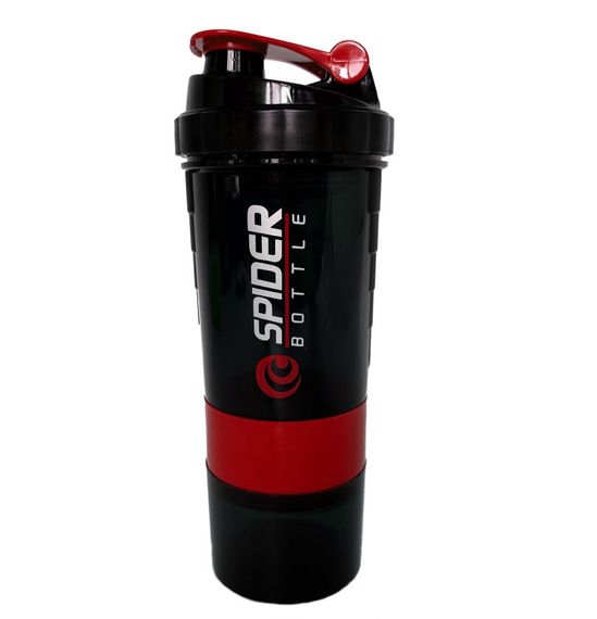 Шейкер спортивний EasyFit Spider 0,5л Чорно-червоний (EF-7200-R)
