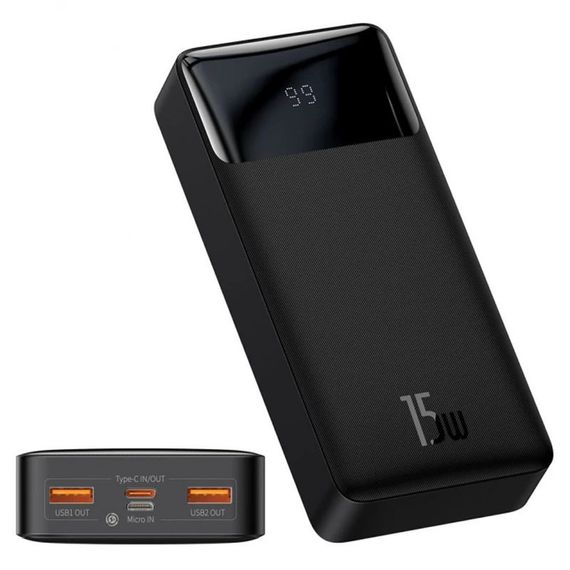Портативний зарядний пристрій Baseus Bipow Digital Display 15 W 20000 mAh (PPDML-J) | Зображення 1