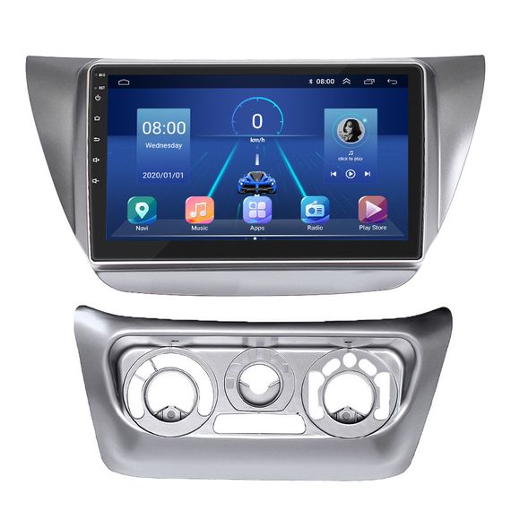 Штатная магнитола 9" Lesko для Mitsubishi Lancer IX Рестайлинг 2005-2010  4/64Gb/ 4G/ Wi-Fi/ CarPlay Митцубиси