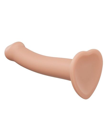 Насадка для страпону Strap-On-Me Dual Density Dildo Flesh M, діаметр 3,3 см, двошарова, гнучкий | Зображення 2