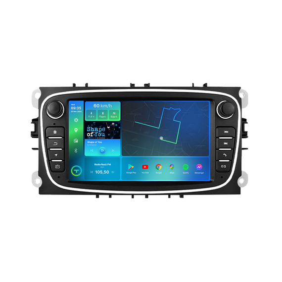 Штатна магнітола Torssen F7432-2 Ford Focus 2/Mondeo/S-Max/Fiesta/Fusion 4/32 Carplay 2007-2011 bl