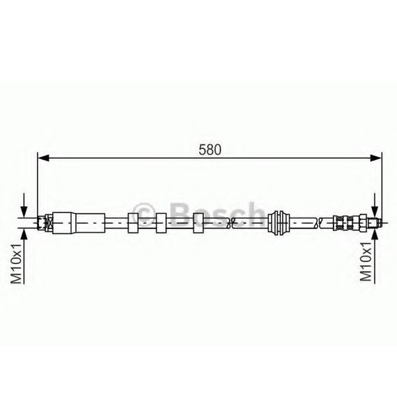 Тормозной шланг Bosch BMW 5/6 ''F ''03-10 1987476093