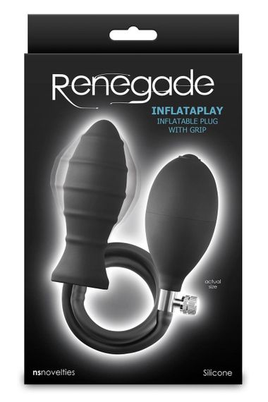 Анальная пробка с накачкой NS Novelties Renegade черная, 69.2 см sexstyle | Зображення 2