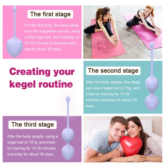 Набір вагінальних віброкульок Every Night Toys Lela, 3 шт, з дистанційним пультом, бузковий sexstyle | Зображення 7