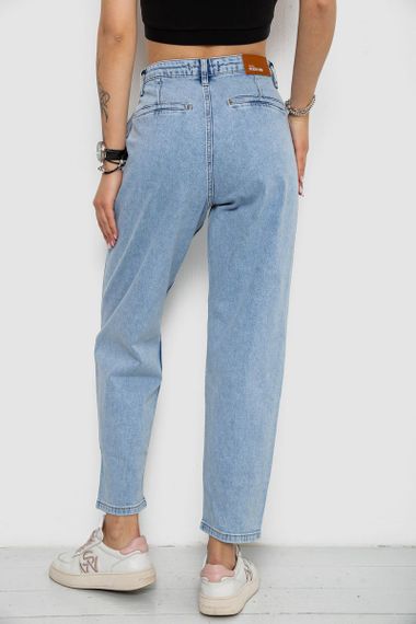 Джинси жіночі Mom's, колір блакитний, 182R2254 | Зображення 3