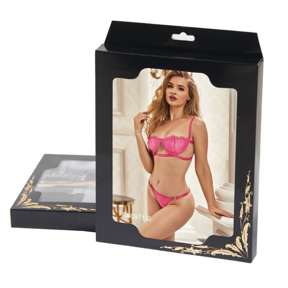 Комплект білизни з мереживом Star Night рожевий, М sexstyle | Зображення 5