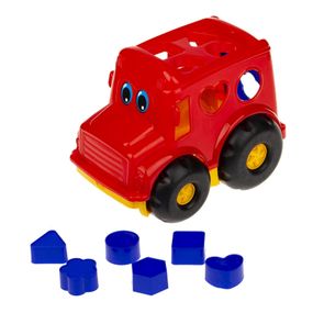 Сортер-автобус "Бусик" №1 Colorplast 0244  Червоний