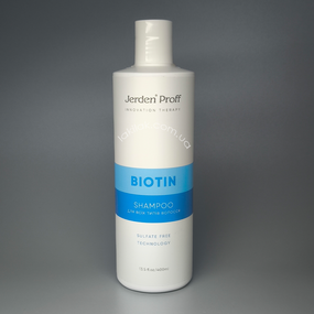 Шампунь безсульфатный Jerden Proff для волос с биотином 400мл