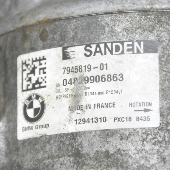 Компресор кондиціонера BMW F10 F11 G30 G31 X1 X2 X3 X4 X5 2010-2024 Компресор кондиціонера БМВ 7945819 | Зображення 4