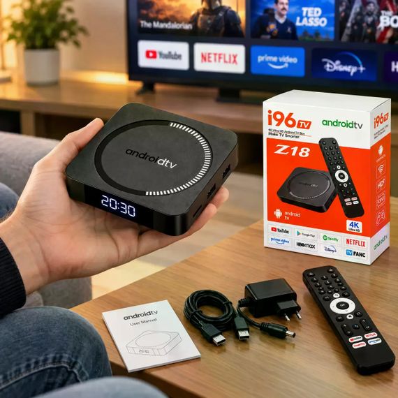 Smart TV приставка I96Z18 4/32 ГБ • ТВ-приставка I96Z18 Android 12 с Wi-Fi 2.4/5 ГГц, 4 ГБ RAM и 32 ГБ ROM | Зображення 4