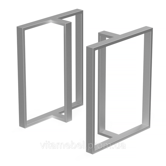 Комплект опор для столу з металу 600×200mm, H=730mm (профільна труба: 60x20mm) | Зображення 1
