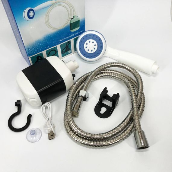 Туристичний душ з насосом і насадкою Portable Outdoor Shower, Душ для походів на природу VF-49 | Зображення 4