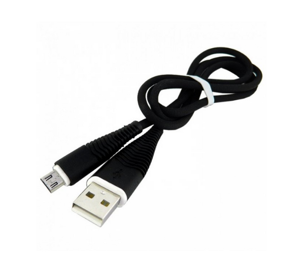 Кабель USB MicroUSB WALKER C550 2,4A 1м чорний