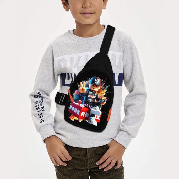 Сумка через плече дитяча Roblox 29х17 см сумка слінг для хлопчика (01978)