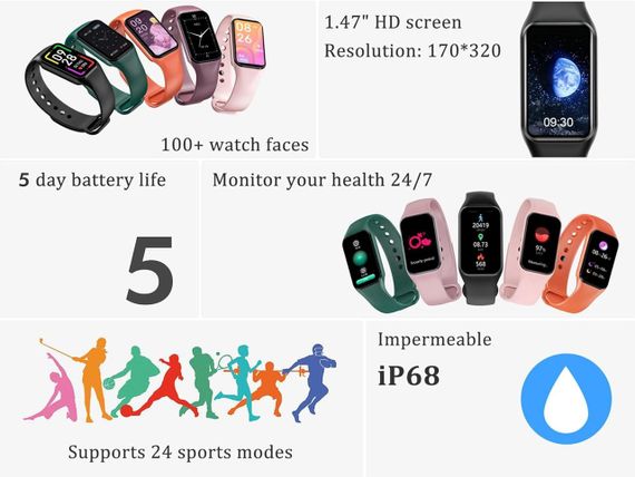 Розумний годинник FeipuQu R1 — контроль здоров’я та активності щодня | Зображення 6