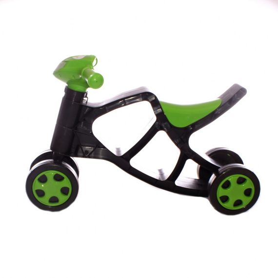 Дитячий біговел Мінібайк 0136/01 чорний з зеленим | Зображення 2