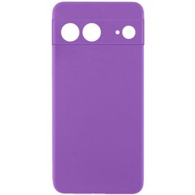 Чохол TPU GETMAN Liquid Silk Full Camera для Google Pixel 7 Фіолетовий / Purple