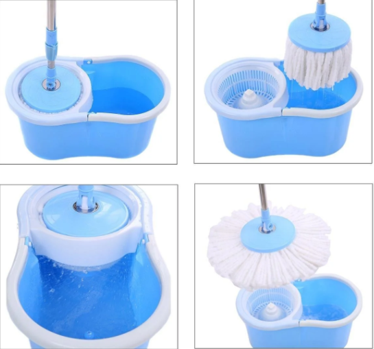 Універсальна швабра з віджимом-центрифугою і відром Easy Mop "Кругла Швабра" | Зображення 4