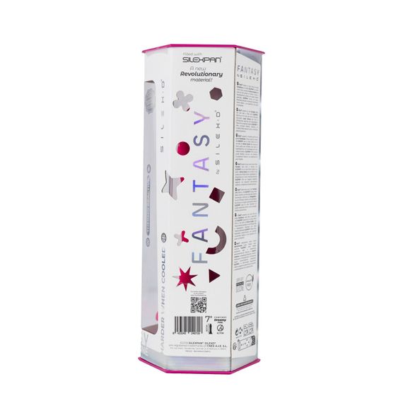 Фалоімітатор SilexD Fantasy Liquid Silicone Dreamy 7in Purple, Рожевий | Зображення 9