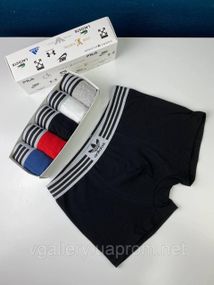 Подарунковий набір чоловічих трусів Adidas ReLuxe в коробці - ціна поштучно  - розмір XL
