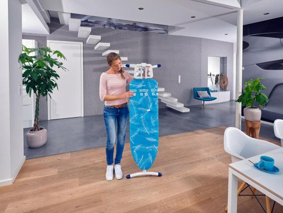 Прасувальна дошка Leifheit AirBoard M Solid 120x38 см, легка термопластикова стільниця, 72563 | Зображення 6