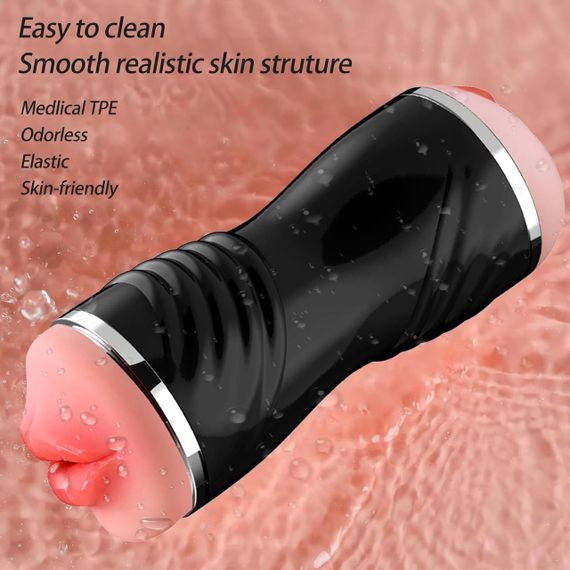 Мастурбатор з двома входами OYO - Double Pump BLACK, YQM-205 BLACK Sex Aura | Зображення 3