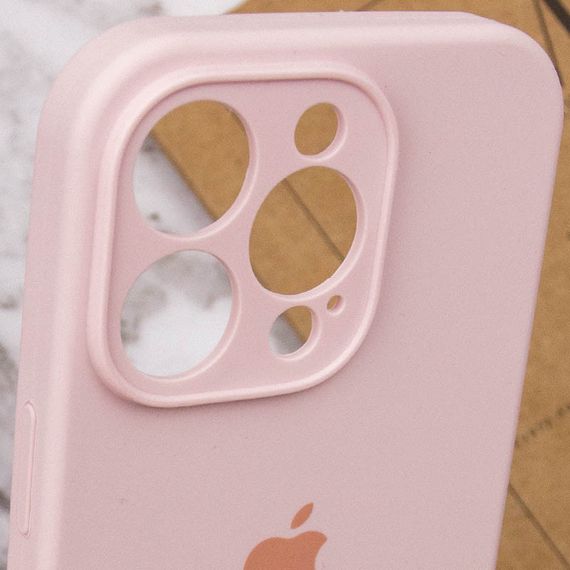 Чохол Silicone Case Full Camera Protective (AA) для Apple iPhone 15 Pro Max (6.7") Рожевий / Chalk Pink | Зображення 5