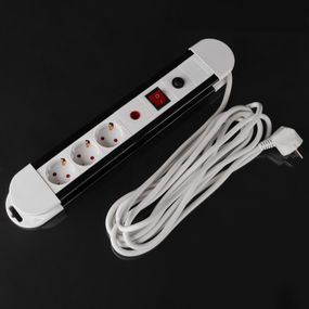 Сетевой фильтр SF-3F/5ZV 3x1,5 WH/BK