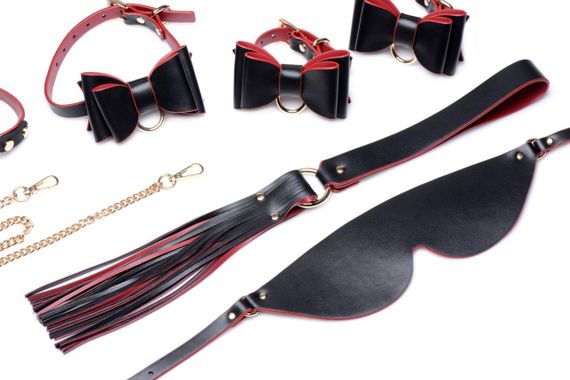 Набір БДСМ з дорожньою сумкою Master Series: Bow — Luxury BDSM Set With Travel Bag, 11 предметів Sex Aura | Зображення 5