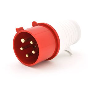 Вилка кабельна SF-025, 5 контактів, 3Р + N + E, 32А, 380V, IP44