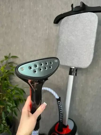 Вертикальный отпариватель для одежды Garment Steamer 2000W / Красный Паровой утюг для всех видов ткани | Зображення 2
