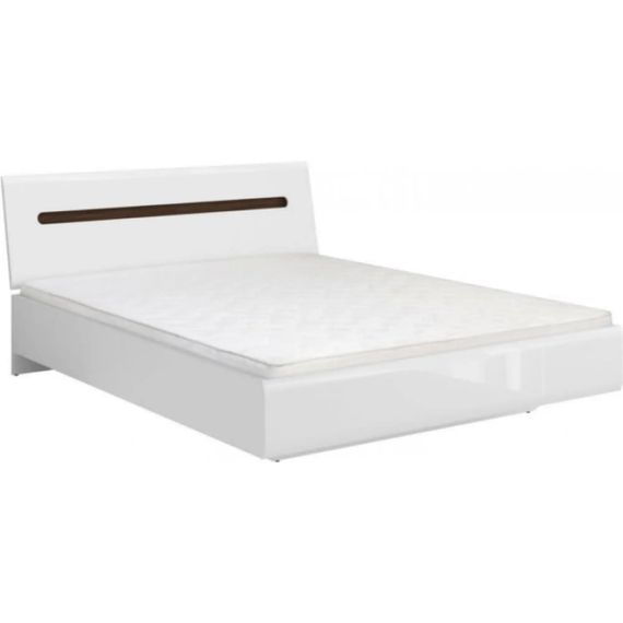 Ліжко двоспальне (підйомний механізм) ВМК (БРВ) Ацтека LOZ/160 160x200 см Білий/Білий глянець (BRW-1568) | Зображення 1