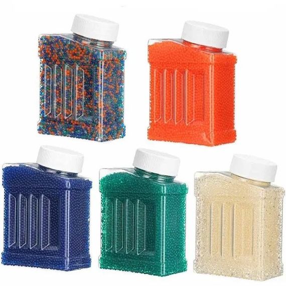 Гідрогелеві Кульки Орбізи 50000 Штук Зростаючі у Воді 7-8 мм в Каністрі Різнокольорові | Зображення 4