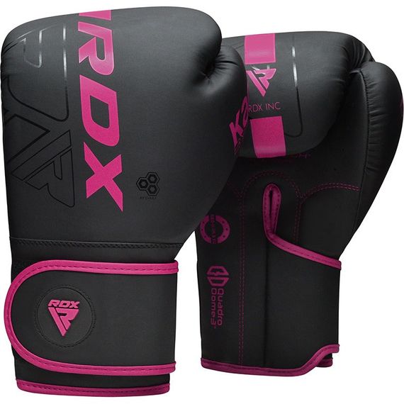 Боксерські рукавиці RDX F6 MATTE PINK-12OZ (капа в комплекті) | Зображення 1