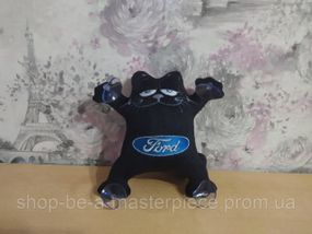 Игрушка кот Саймона в машину c вышивкой Ford форд черный подарок автомобилисту  01777