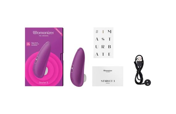 Вакуумний кліторальний стимулятор Womanizer Starlet 3 VIOLET Sex Aura | Зображення 3