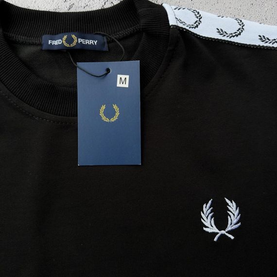 Світшот Fred Perry чорний | Зображення 1