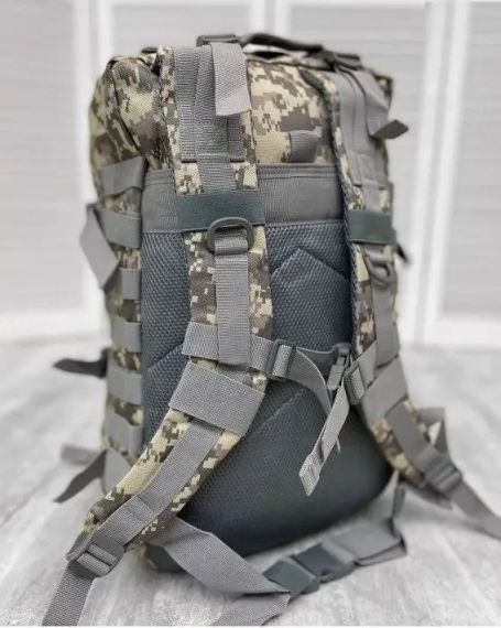 Тактичний рюкзак IdealForce 45L MOLLE – військовий, водостійкий, міцний рюкзак для ЗСУ, туризму, тривожної валізи та щоденного вик | Зображення 4