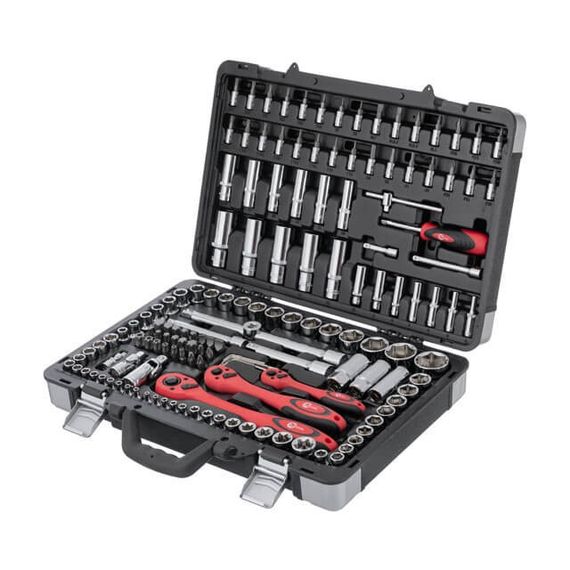 Професійний набір інструментів 1/4", 3/8", 1/2", 151 од., Cr-V INTERTOOL ET-7151