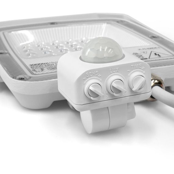 Світлодіодний прожектор VIDEX F5 30W 3000-5000-6500K з датчиком руху 230V White (VL-F5-030CW-S) | Зображення 4