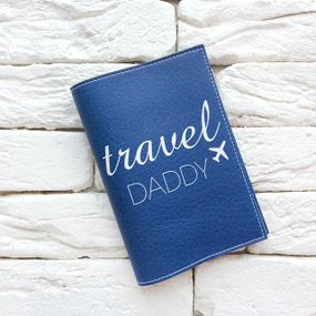 Обложка для паспорта Travel Daddy (темно-синий)