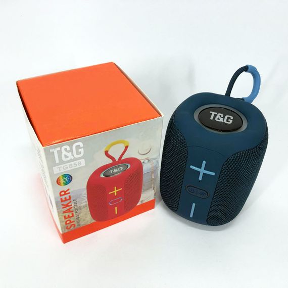 Портативная Bluetooth колонка TG658 8W с RGB подсветкой, аккумуляторная переносная колонка. Цвет: синий | Зображення 8